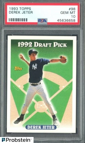 1993 Topps #98 Derek Jeter New York Yankees RC Rookie HOF PSA 10 GEM MINT