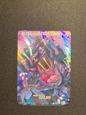 Otherverse Hidden Void TCG  Holo, Foil Alysia the Blessed Child R- 002  CCG