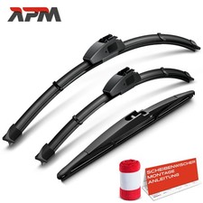 3x Scheibenwischer Wischerblatt Länge 600/450/300 mm für Hyundai i30 KIA Cee'D