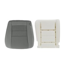 FZJDSD Gray Cloth Driver Side Bottom seat Cover and Foam Cushion Replacement ...