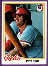 Pete Rose Cincinnati Reds 1978 Topps Baseball Base Card #20 (A) EX+/NrMt