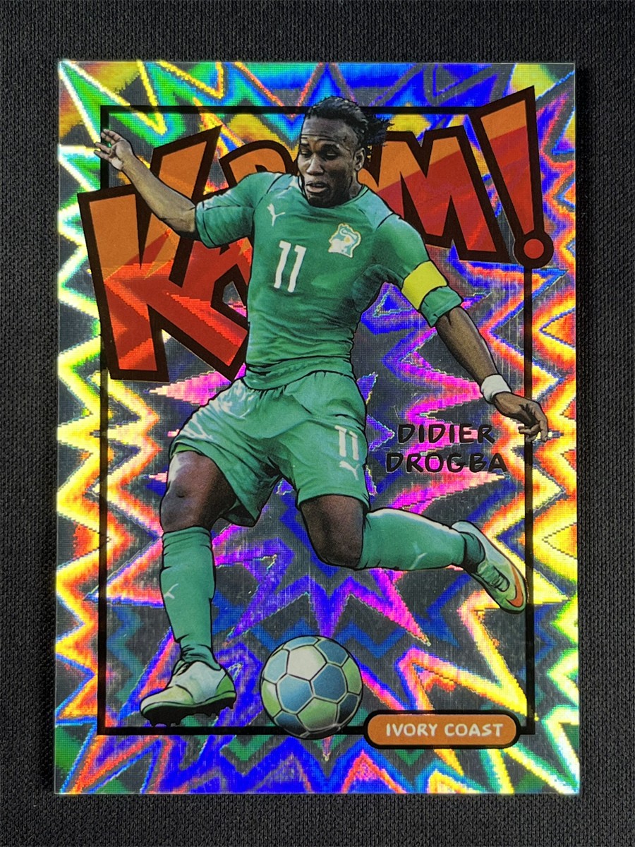2017-18 Panini Select Soccer Didier Drogba #18 Kaboom! Ivory Coast Case Hit SSP
