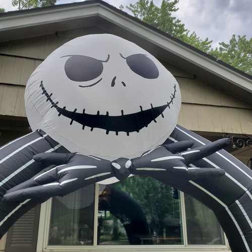 Jack Skellington 11,5 Fuß aufblasbarer Torbogen - Bild 5 von 8