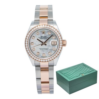 Rolex Datejust 279381RBR Oyster 2019 Complete 18K Rose MOP Diamond Dial 28mm