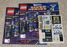 LEGO  DC Universe Super Heroes 6860 Batcave Instruction Manuals  Stickers ONLY