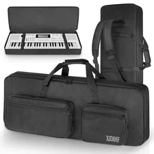 49 Key Keyboard Gig Bag – 10mm Padded Full Protection with Adjustable Straps,...