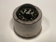 Vintage Liquid Filled Marine 5" Compass E.S.Ritchie & Sons, INC. Pembroke, Mass