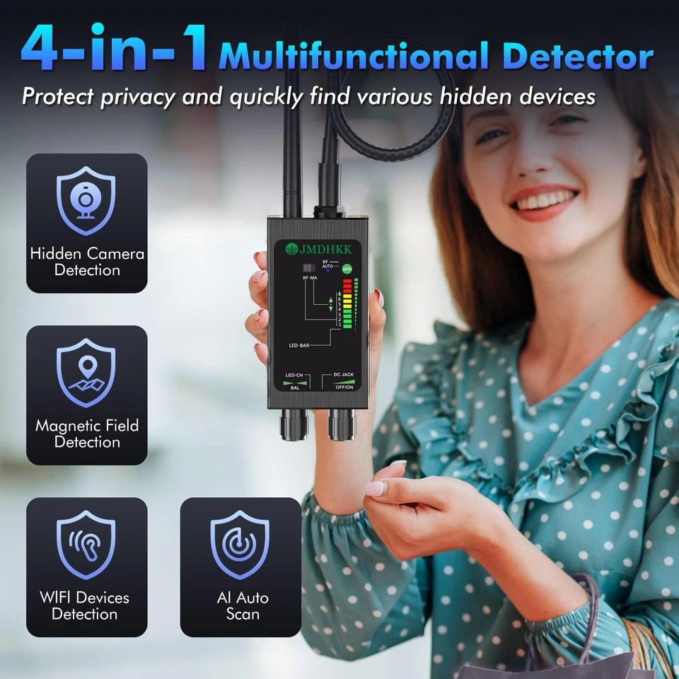 M8000 Hidden Camera Detector, Camera Finder,Bug Detector, Magnetic Tracker De... - Image 2 of 4