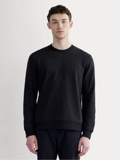 Everlane men s The Off-Duty Terry Crew Sweatshirt black Size L NWT