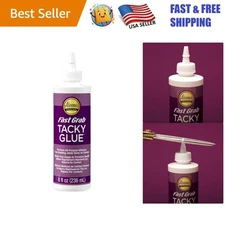 8oz Fast Grab Tacky Glue - Perfect for Arts & Crafts Projects, Dries Clear