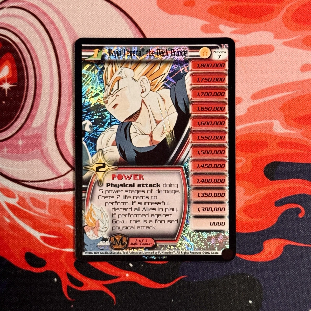 Dragon Ball Z TCG Rare Individual Collectible Card Game Cards for