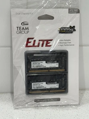 TEAMGROUP ELITE 8GB RAM 2 x 8GB DDR4 TED48G2666C19-SBK - Image 1 of 4
