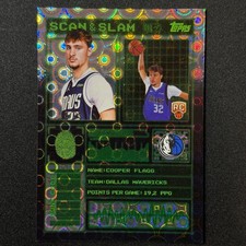 Cooper Flagg /25 Scan & Slam RC Rookie Card 2025 SS-26 Topps Mavericks NBA