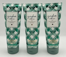 NEW Bath Body Works Gingham Fresh Body Cream 3pc Set Full Size Shea 24oz