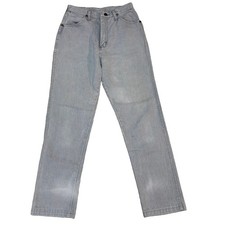 VTG Wrangler 80s Made in USA Jeans 13MGYM Womens 10 26x28 Gray High Rise Jean
