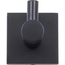 Vienna Robe Hook, Matte Black by Stone Harbor Hardware
