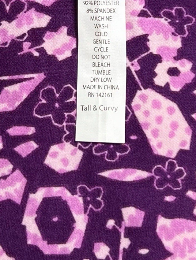 LuLaRoe Leggings TC Tall Curvy PURPLE Polka Dot ABSTRACT Modern