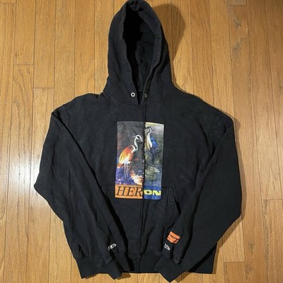 Heron Preston Hoodie Men Large Split Herons 