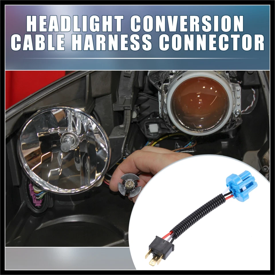 Conector de arnés de cable de faros 9007 hembra a H4 macho Foto 2 de 4