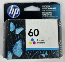 Genuine HP 60 Tri-Color Ink Cartridge Printer Toner NEW SEALED EXPIRED FEB 2017