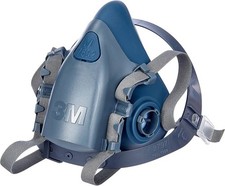 3M 7502 (M) Medium Sized, Reusable Half Face Mask Respirator (Single) No Filters