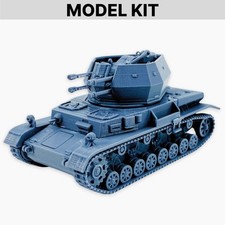 Flakpanzer IV "Wirbelwind", Model Kit WWII German Anti-Aircraft Tank Miniature
