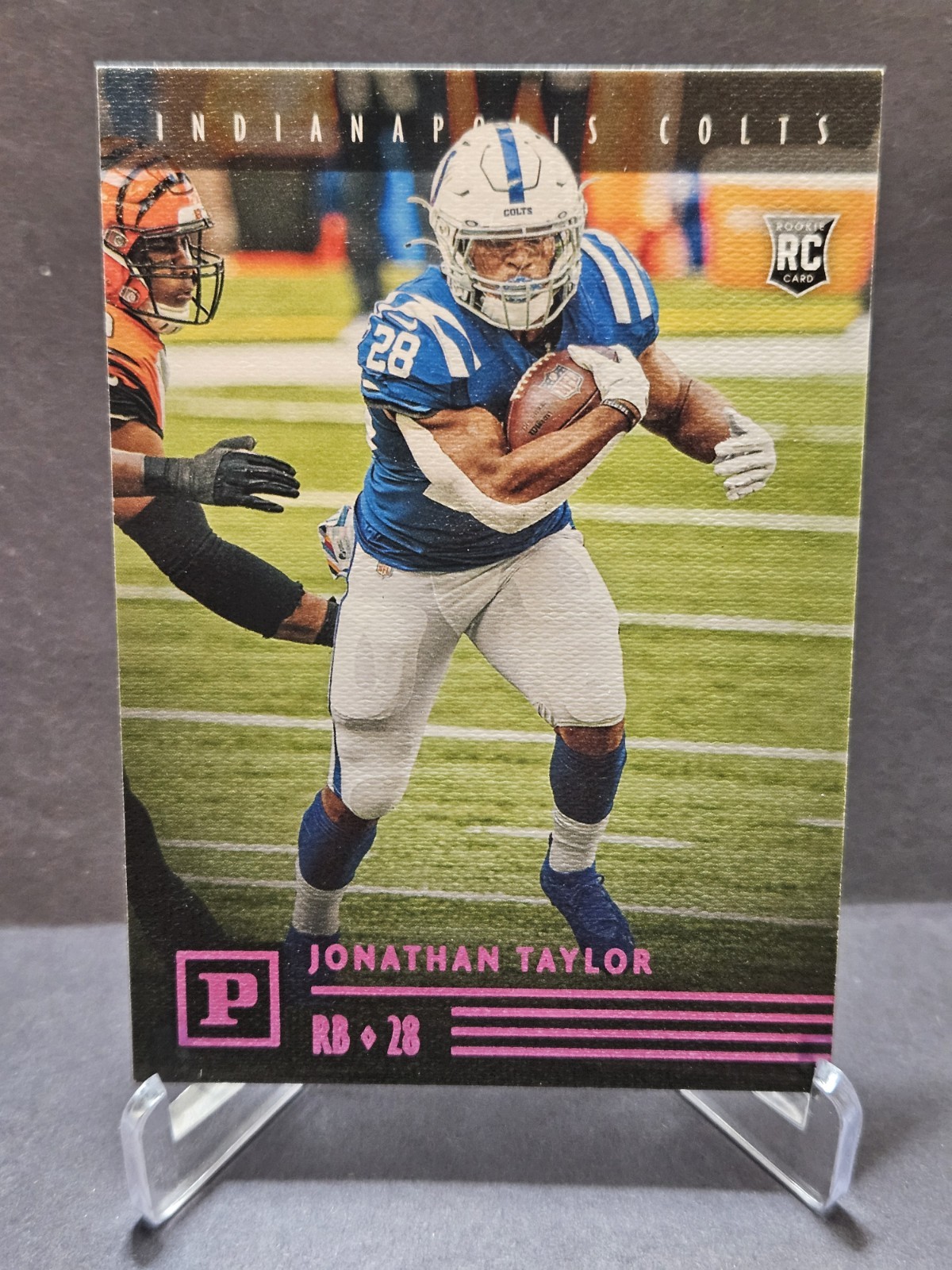 2020 Panini Chronicles Pink Panini PA-12 Jonathan Taylor (RC) Indianapolis Colts