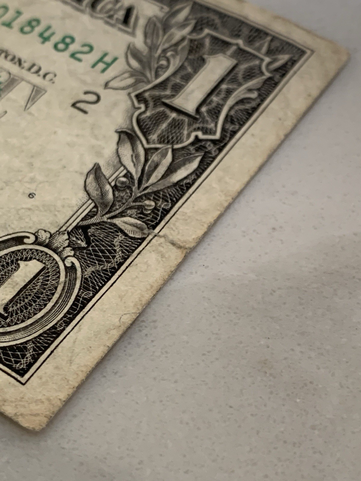 $1 ONE DOLLAR BILL Web Note 1995 B H Block Plate # 6 / 12 Experimental Press