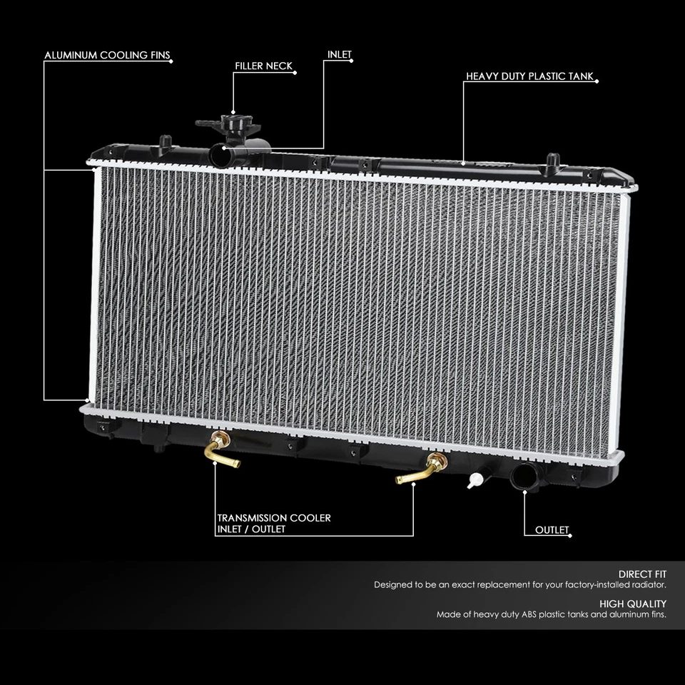 DPI 2451 OE Style T-6061 Aluminum Core Radiator for Suzuki Aerio 2.0L 2.3L 02-07 - Image 2 of 4