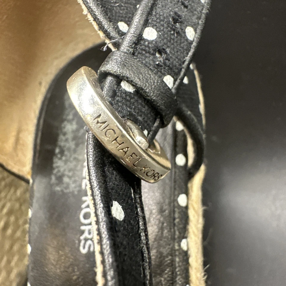 Anilhas espadrille pretas bolinhas Michael Kors - Imagem 4 de 4