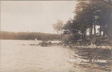 South Bay, Thousand Island Park ?, Real Photo RPPC Unposted Postcard, c1910s