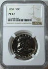 1959 Silver Proof Franklin Half Dollar NGC PF 67 #44808