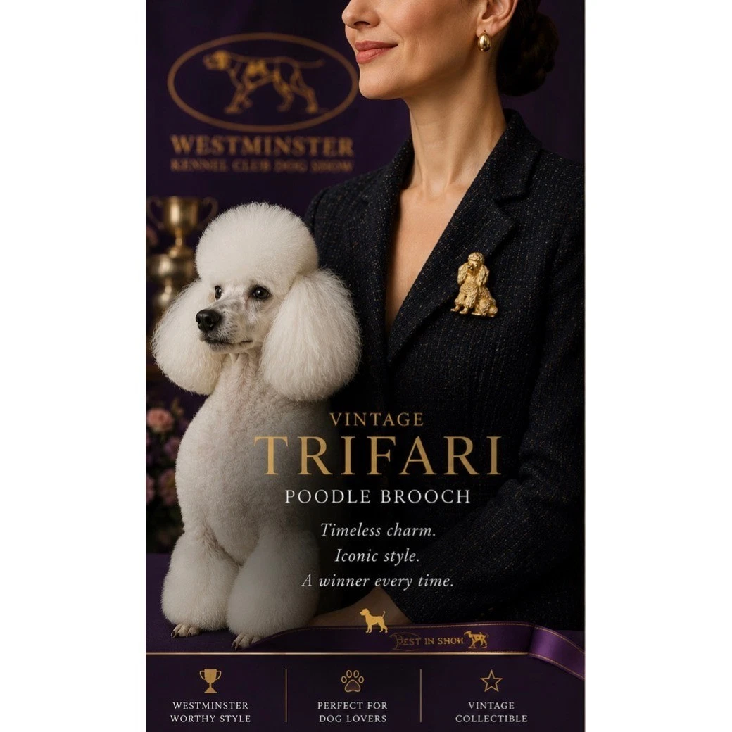 Trifari Dog Brooch for sale | eBay