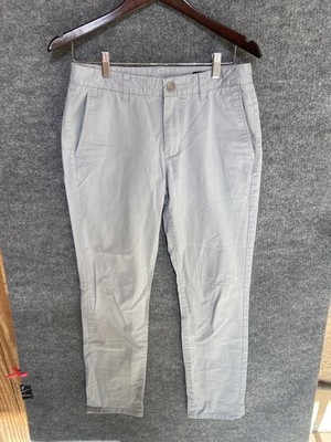 Bonobos Pants Mens 30x32 Gray Tailored Stretch Chinos Casual Slim Fit Classic