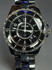 Chanel J12 Black Ceramic Quartz H0682 Full Set Box Papers 2014