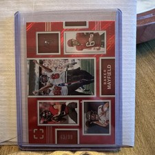 2025 Panini Photogenic Scrapbook Baker Mayfield Buccaneers /99 Red Color Match