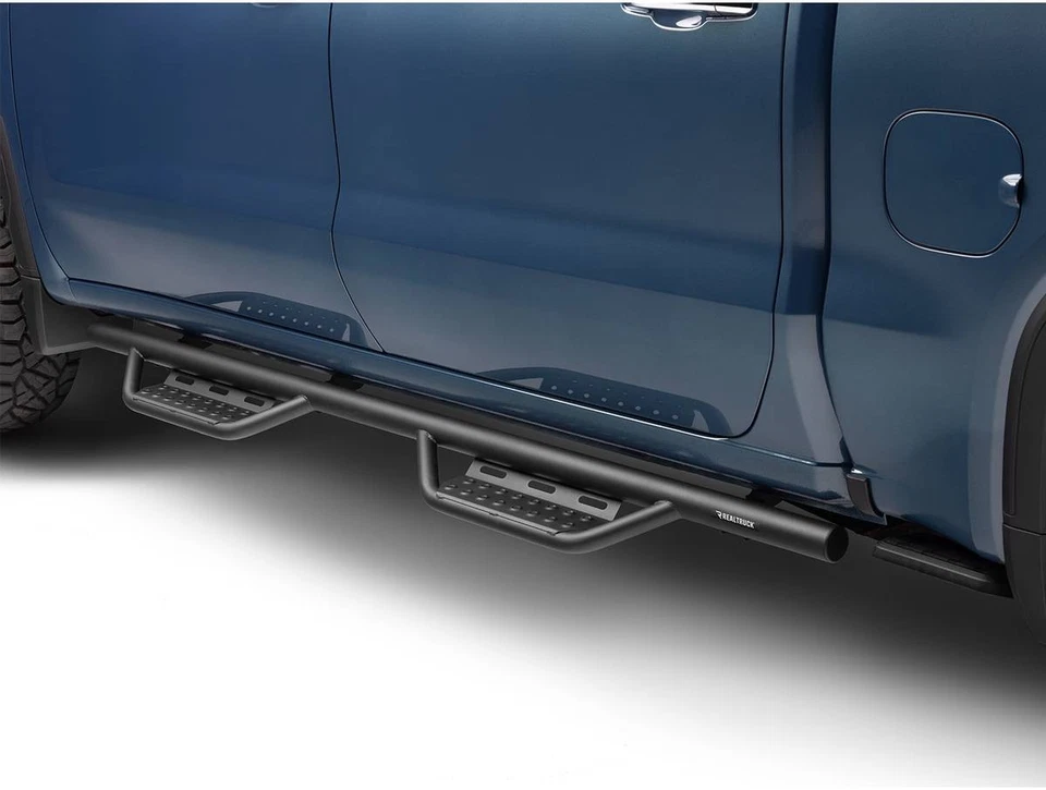 N-Fab Textured Black RS Nerf Steps Fit 22-24 Toyota Tundra CrewMax 5.6' Bed Foto 4 de 4