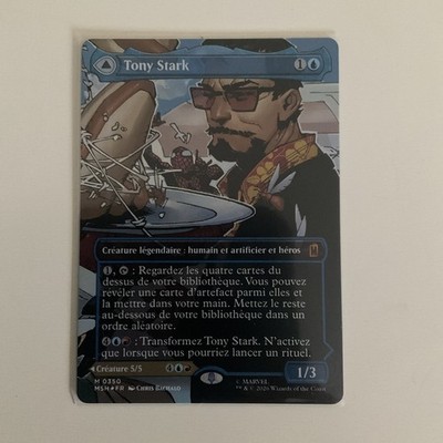 Tony Stark (Borderless) (0350) - 350 - Foil - MSH - NM - MTG Magic the Gathe FR