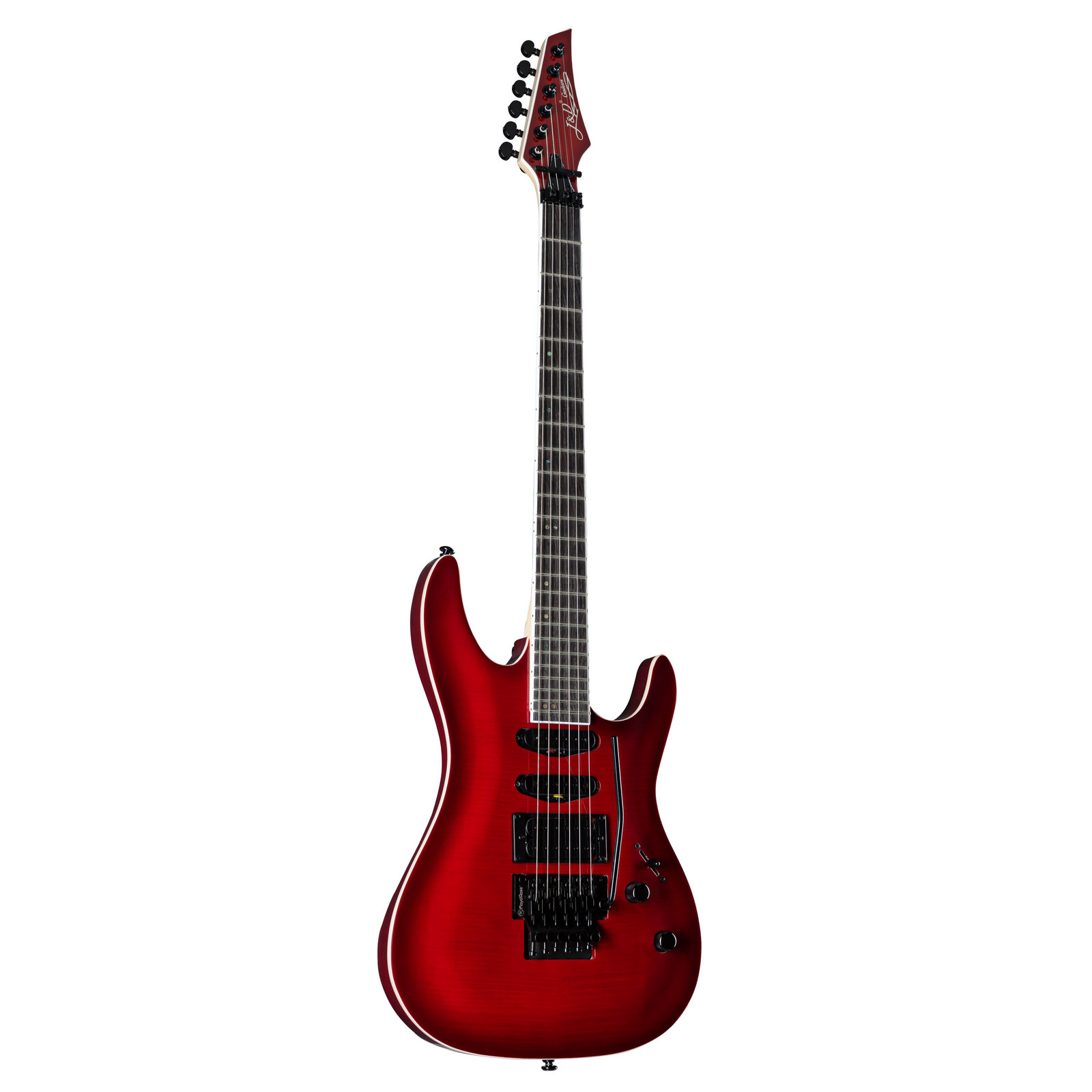 Модель J&D CT90FFM E-Gitarre ST-Style Red Sunburst от Lindekorpus Ahornhals 24 Bünde HSS