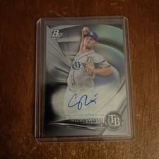 2022 Bowman Platinum Top Prospect Auto #TOP-94 Colby White Tampa Bay Rays