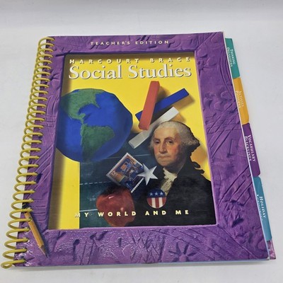 Teacher's Edition Harcourt Brace Social Studies Kindergarten My World and Me 