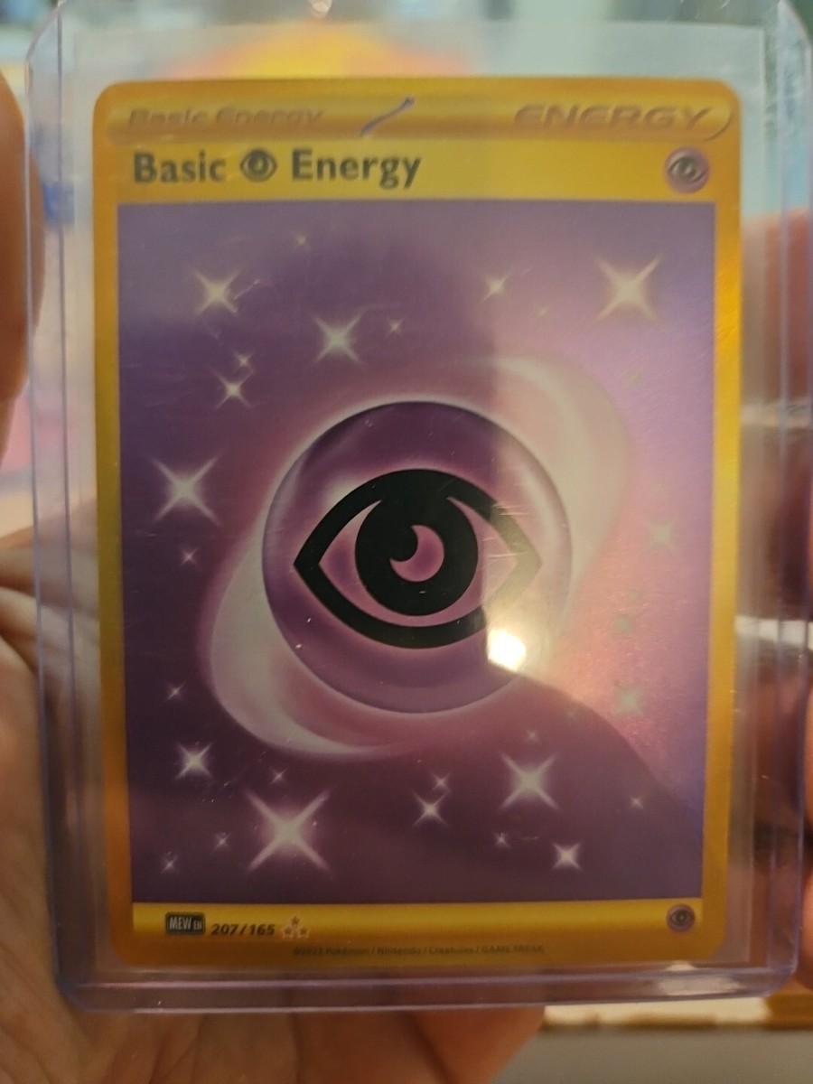gold energy pokemon card 151 Basic Psychic Energy Scarlet & Violet-151 207/165 Gold Holo Hyper Rare  Nm-Mint