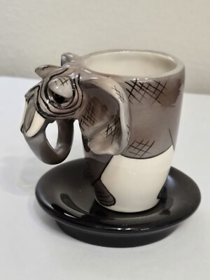 Cute Lynda Corneille SWAK Elephant Expresso Coffee Cup With Box