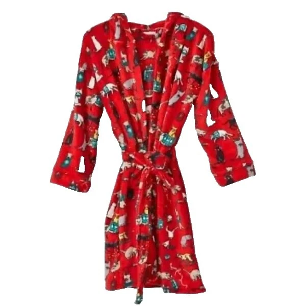 Gato Estampado Animal De Poliéster Pijamas y batas para Mujeres