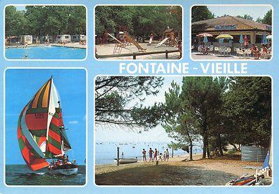 Alte Postkarte - Fontaine - Vieille