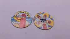 1990s ZIPLOC FINGERMAN  Lot Of 2 Fun POG bottle Caps