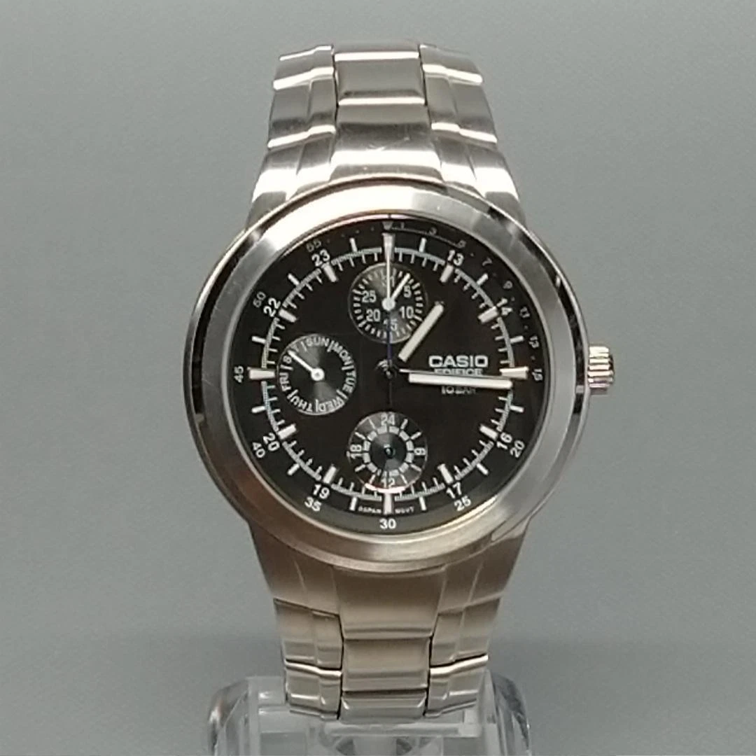CASIO EDIFICE EF 305D 1AJF Water Resistant 10bar Stainless Steel