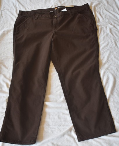 Carhartt Women's Rugged Flex Original Fit Crawford Pant Work Brown Plus Size 24W - Picture 2 of 6