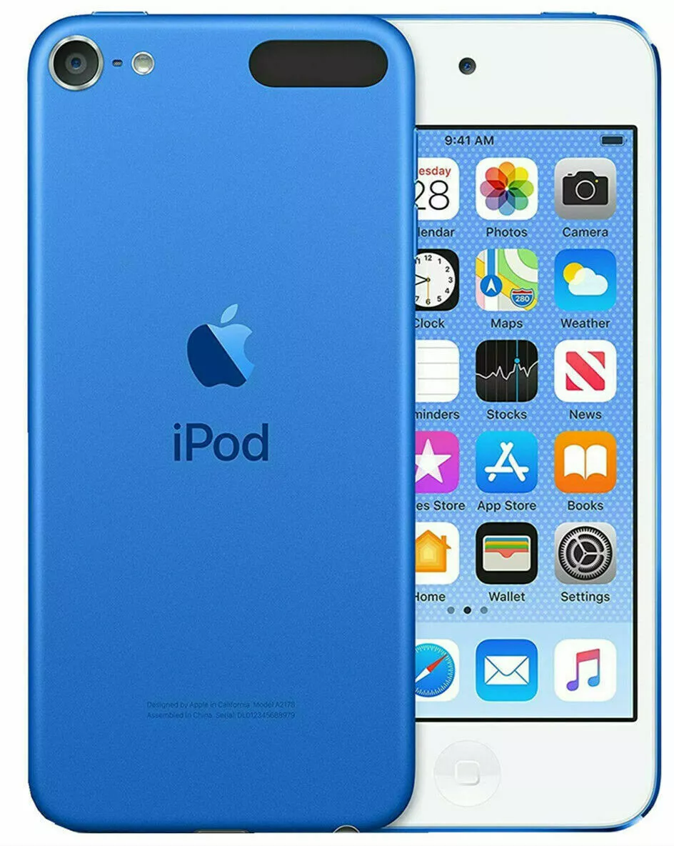 New Apple iPod touch (7th generation)-Blue 128GB, 1 Year Warranty