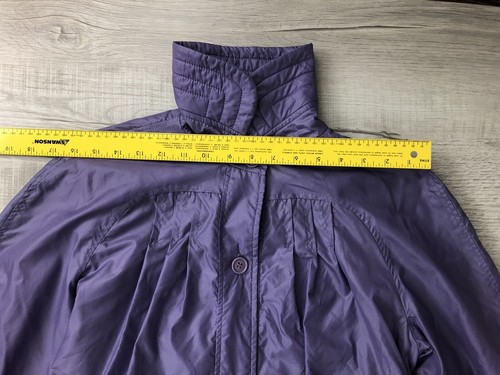 Vintage Nordstrom POV Long Purple Jacket 80s Future Style Coat Womens Size 12 - Picture 9 of 12